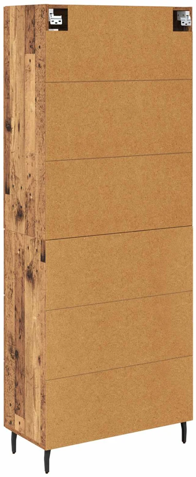 Aukštas spintelė 2 vnt. Senovinis medis 69,5 x 34 x 180 cm