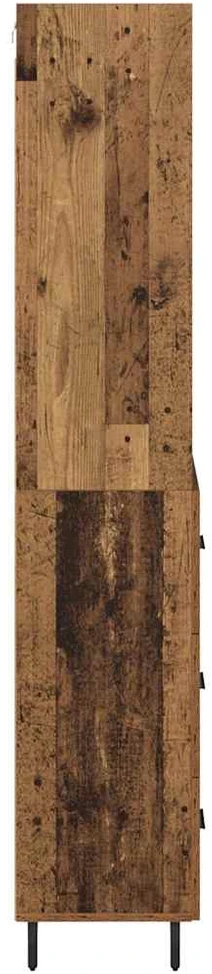 Aukštas spintelė 2 vnt. Senovinis medis 69,5 x 32,5 x 180 cm