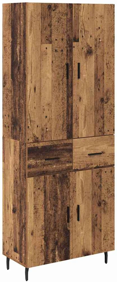 Aukštas spintelė 2 vnt. Senovinis medis 69,5 x 34 x 180 cm