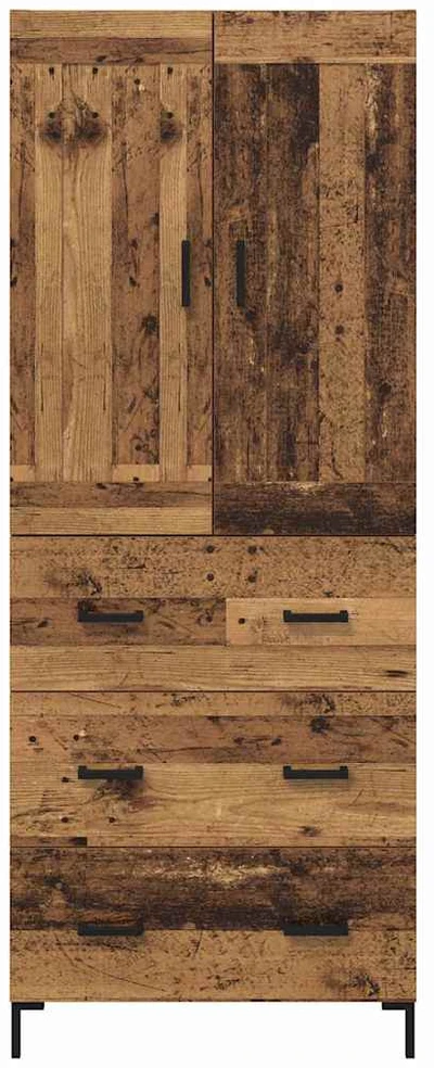 Aukštas spintelė 2 vnt. Senovinis medis 69,5 x 34 x 180 cm