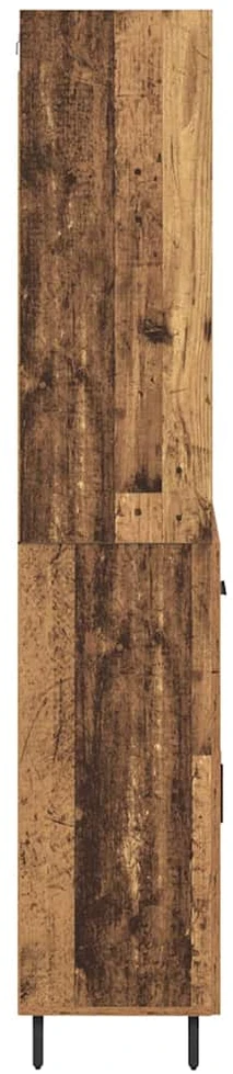 Aukštas spintelė 2 vnt. Senovinis medis 69,5 x 32,5 x 180 cm