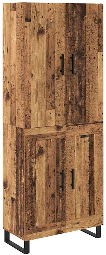 Aukštas spintelė 2 vnt. Senovinis medis 69,5 x 34 x 180 cm