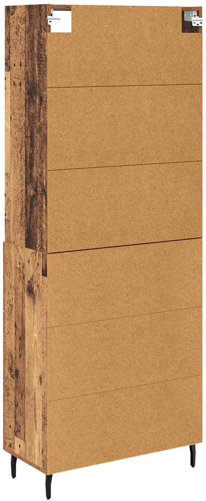 Aukštas spintelė 2 vnt. Senovinis medis 69,5 x 32,5 x 180 cm