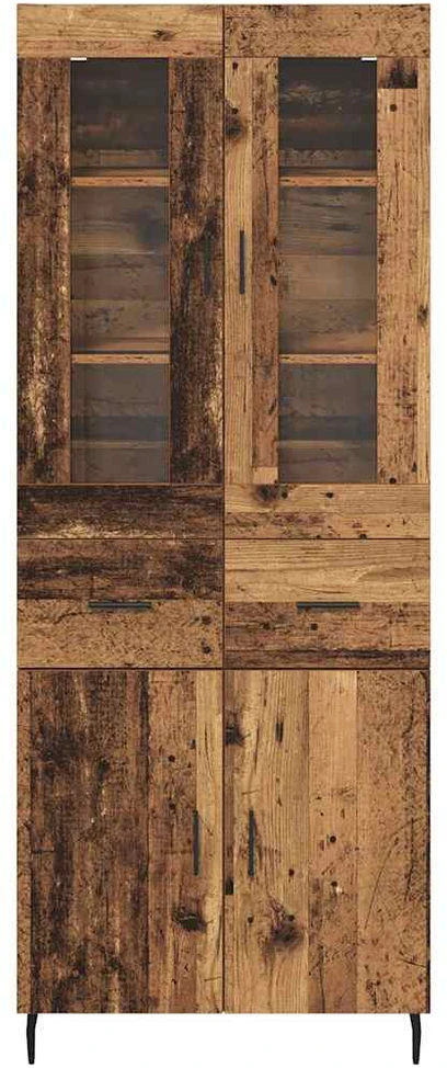 Aukštas spintelė 2 vnt. Senovinis medis 69,5 x 34 x 180 cm