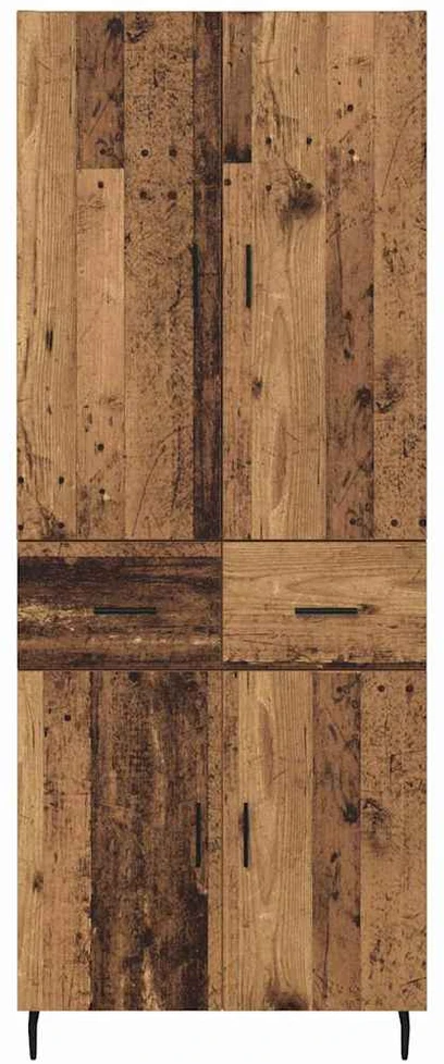 Aukštas spintelė 2 vnt. Senovinis medis 69,5 x 34 x 180 cm