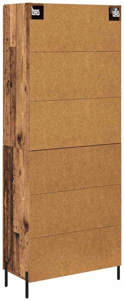 Aukštas spintelė 2 vnt. Senovinis medis 69,5 x 34 x 180 cm