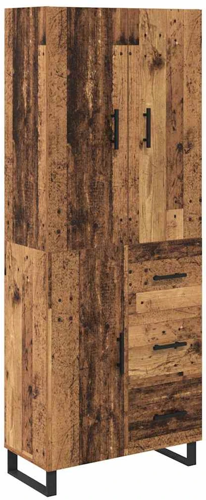 Aukštas spintelė 2 vnt. Senovinis medis 69,5 x 34 x 180 cm