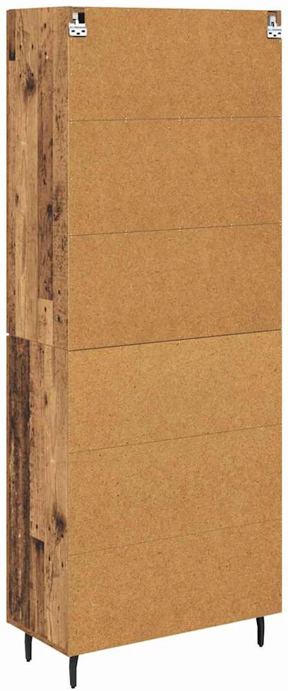 Aukštas spintelė 2 vnt. Senovinis medis 69,5 x 34 x 180 cm
