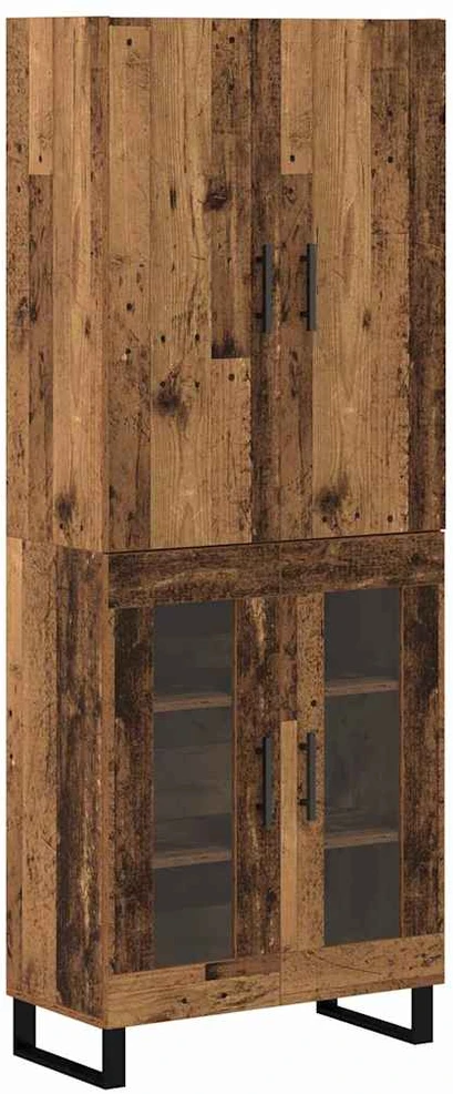 Aukštas spintelė 2 vnt. Senovinis medis 69,5 x 34 x 180 cm