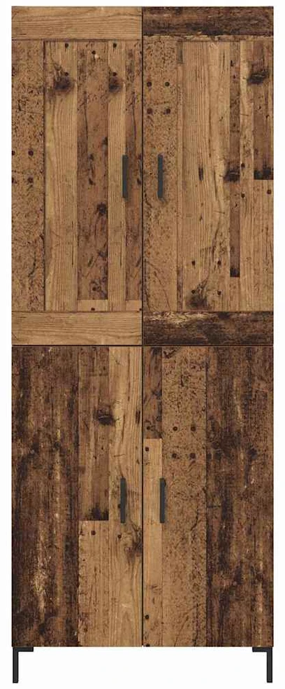 Aukštas spintelė 2 vnt. Senovinis medis 69,5 x 34 x 180 cm
