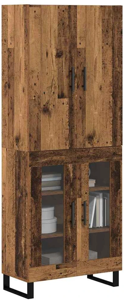 Aukštas spintelė 2 vnt. Senovinis medis 69,5 x 34 x 180 cm