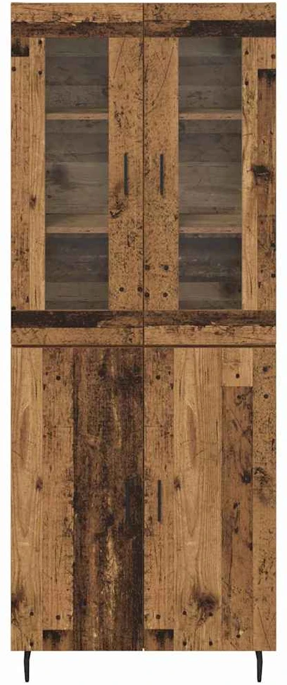Aukštas spintelė 2 vnt. Senovinis medis 69,5 x 34 x 180 cm