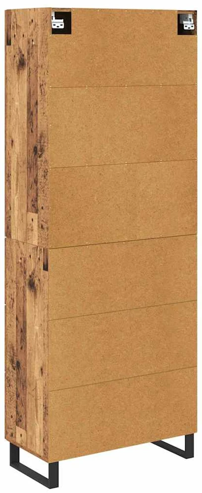 Aukštas spintelė 2 vnt. Senovinis medis 69,5 x 34 x 180 cm