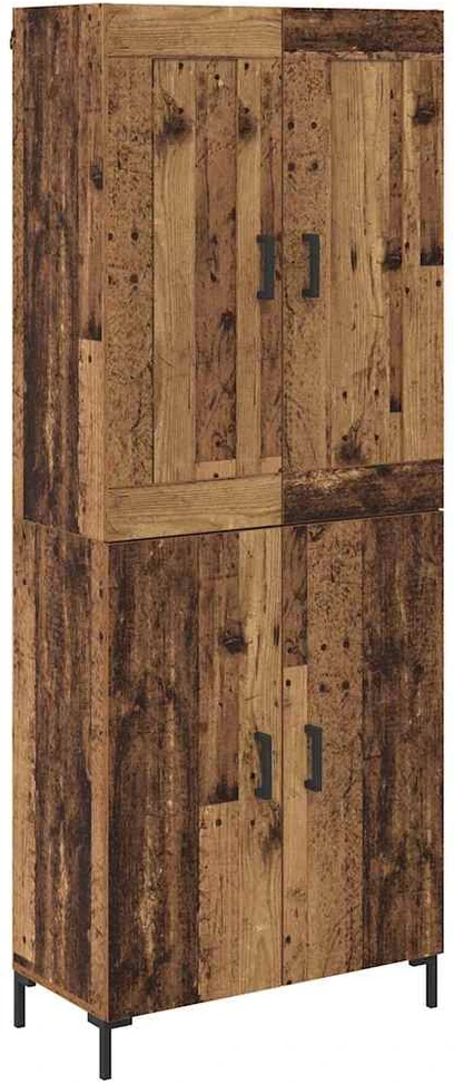 Aukštas spintelė 2 vnt. Senovinis medis 69,5 x 34 x 180 cm