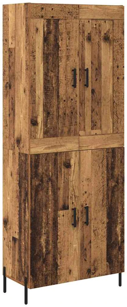 Aukštas spintelė 2 vnt. Senovinis medis 69,5 x 34 x 180 cm