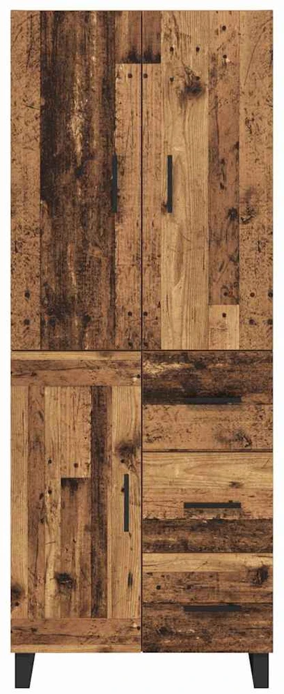Aukštas spintelė 2 vnt. Senovinis medis 69,5 x 34 x 180 cm