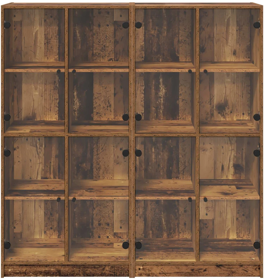 Aukštas spintelė 2 vnt. Senovinis medis 68 x 37 x 142 cm