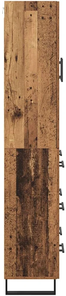 Aukštas spintelė 2 vnt. Senovinis medis 69,5 x 34 x 180 cm