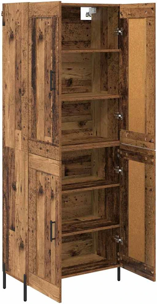 Aukštas spintelė 2 vnt. Senovinis medis 69,5 x 34 x 180 cm