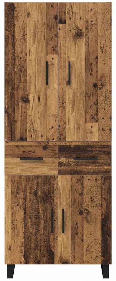 Aukštas spintelė 2 vnt. Senovinis medis 69,5 x 34 x 180 cm