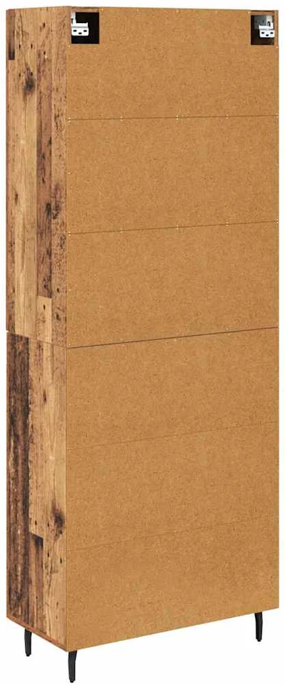 Aukštas spintelė 2 vnt. Senovinis medis 69,5 x 34 x 180 cm