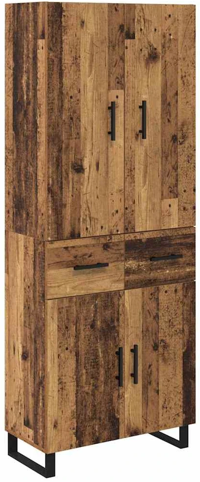 Aukštas spintelė 2 vnt. Senovinis medis 69,5 x 34 x 180 cm