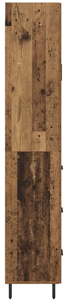 Aukštas spintelė 2 vnt. Senovinis medis 69,5 x 34 x 180 cm