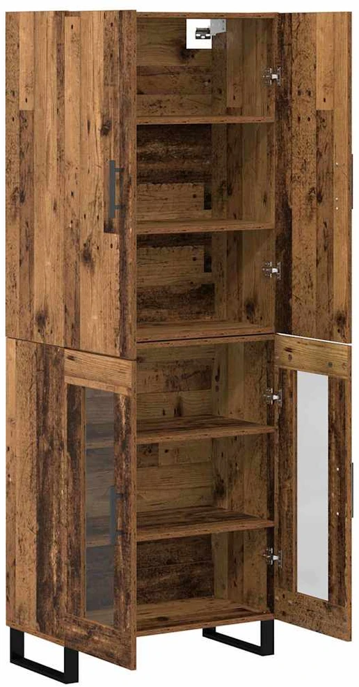 Aukštas spintelė 2 vnt. Senovinis medis 69,5 x 34 x 180 cm
