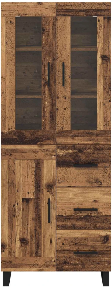 Aukštas spintelė 2 vnt. Senovinis medis 69,5 x 34 x 180 cm