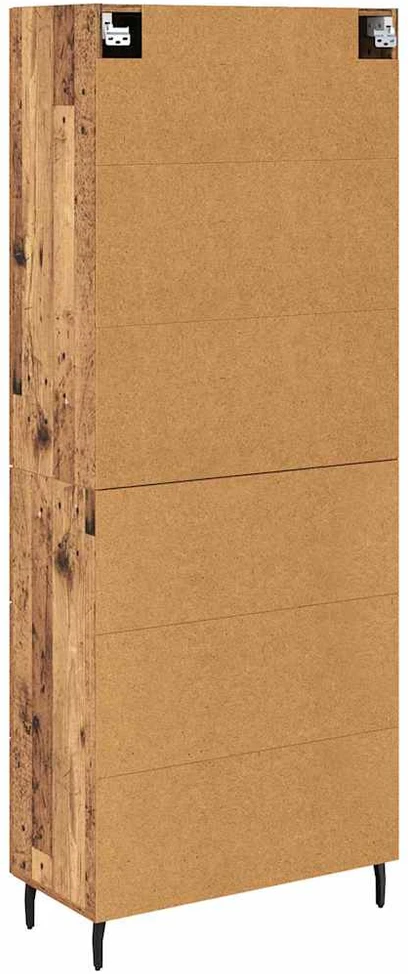 Aukštas spintelė 2 vnt. Senovinis medis 69,5 x 34 x 180 cm