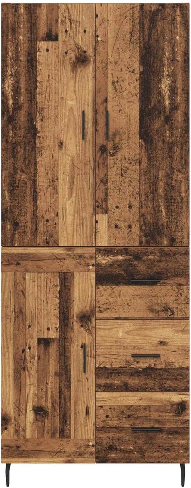Aukštas spintelė 2 vnt. Senovinis medis 69,5 x 34 x 180 cm