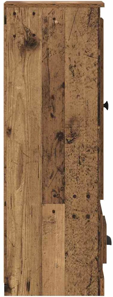 Aukštas spintelė 3 vnt. Senovinis medis 132 x 35,5 x 103,5 cm