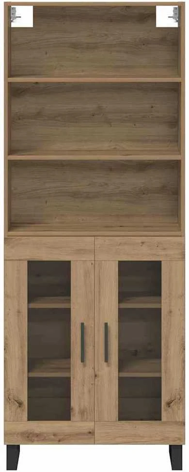 Aukštas spintelė 2 vnt. Amatininkų ąžuolas 69,5 x 34 x 180 cm