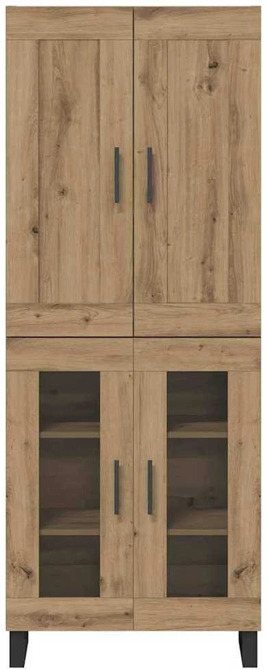 Aukštas spintelė 2 vnt. Amatininkų ąžuolas 69,5 x 34 x 180 cm