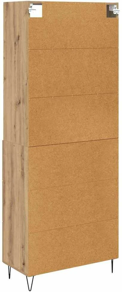 Aukštas spintelė 2 vnt. Amatininkų ąžuolas 69,5 x 34 x 180 cm