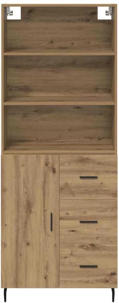 Aukštas spintelė 2 vnt. Amatininkų ąžuolas 69,5 x 32,5 x 180 cm