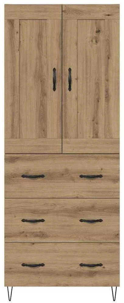Aukštas spintelė Amatininkų ąžuolas 69,5 x 34 x 180 cm