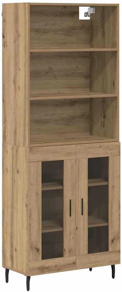 Aukštas spintelė 2 vnt. Amatininkų ąžuolas 69,5 x 32,5 x 180 cm