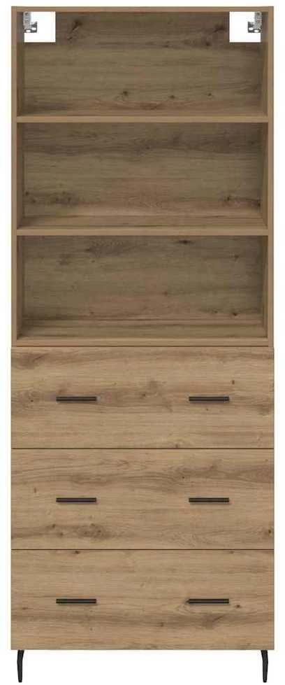 Aukštas spintelė 2 vnt. Amatininkų ąžuolas 69,5 x 32,5 x 180 cm