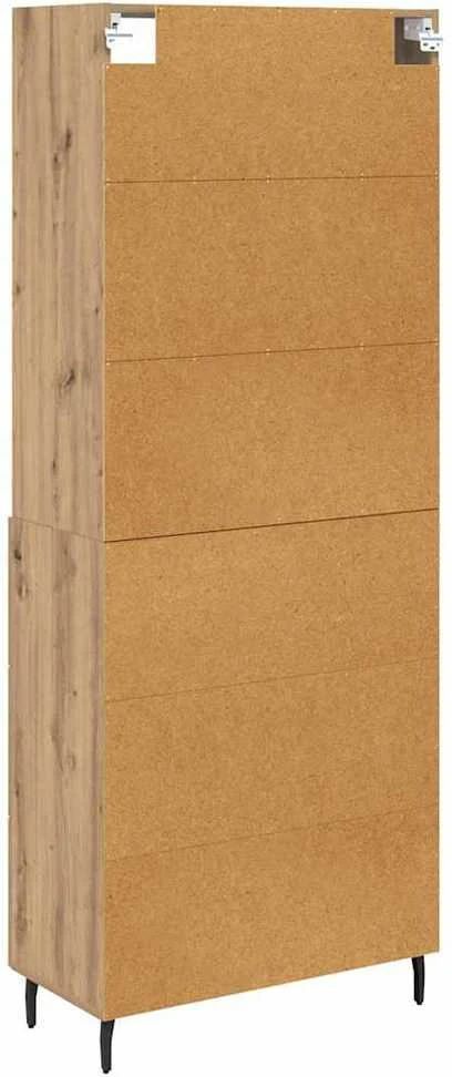 Aukštas spintelė 2 vnt. Amatininkų ąžuolas 69,5 x 32,5 x 180 cm