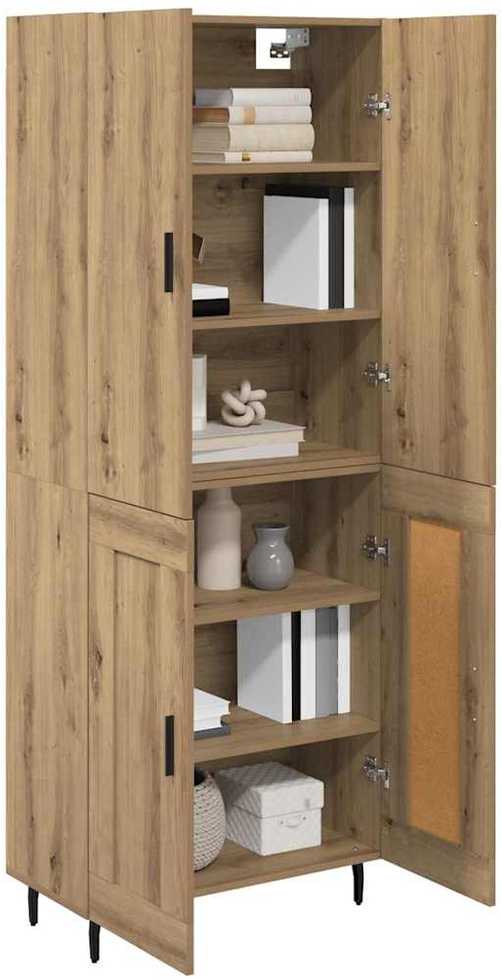 Aukštas spintelė 2 vnt. Amatininkų ąžuolas 69,5 x 34 x 180 cm
