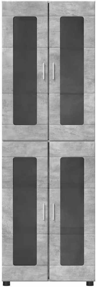 Aukštas spintelė FLORIN 60 x 35 x 182 cm Betono pilka