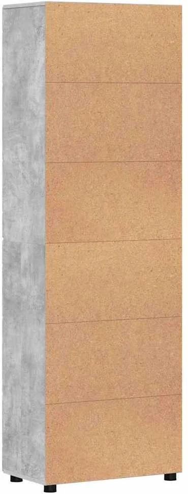Aukštas spintelė FLORIN 60 x 35 x 182 cm Betono pilka