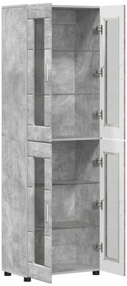 Aukštas spintelė FLORIN 60 x 35 x 182 cm Betono pilka