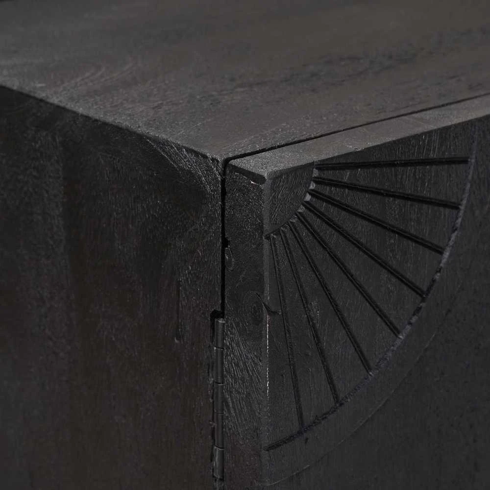 Aukštas spintelė Juodas 55 x 30 x 95 cm