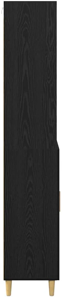 Aukštas spintelė Juodas ąžuolas 69,5 x 32,5 x 180 cm