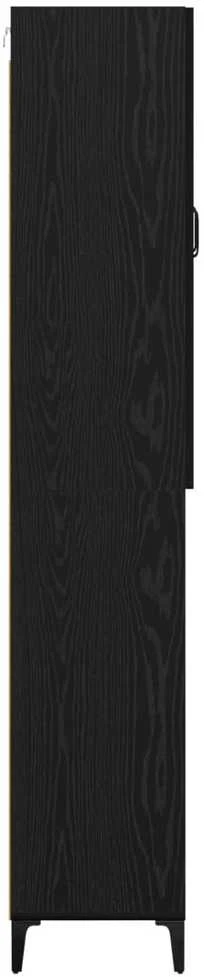 Aukštas spintelė Juodas ąžuolas 69,5 x 34 x 180 cm