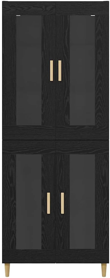 Aukštas spintelė Juodas ąžuolas 69,5 x 34 x 180 cm