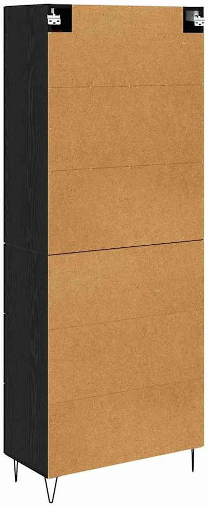 Aukštas spintelė Juodas ąžuolas 69,5 x 34 x 180 cm