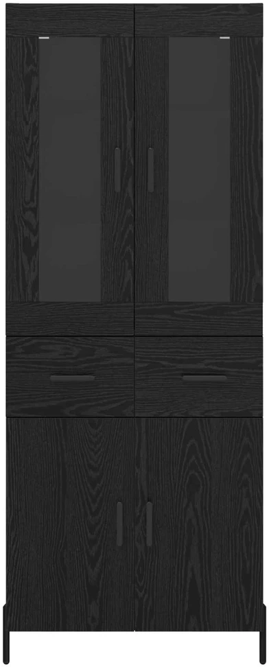 Aukštas spintelė Juodas ąžuolas 69,5 x 34 x 180 cm